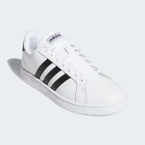 Womens white adidas black stripes Clearance